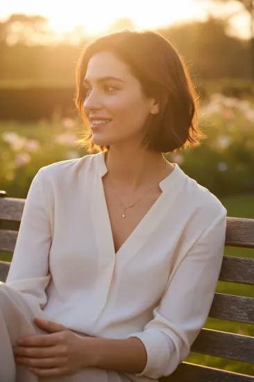 14 Ayar Altın (585) Dorika Toplu Oval Tek Taş Kolye Uçlu Zincir