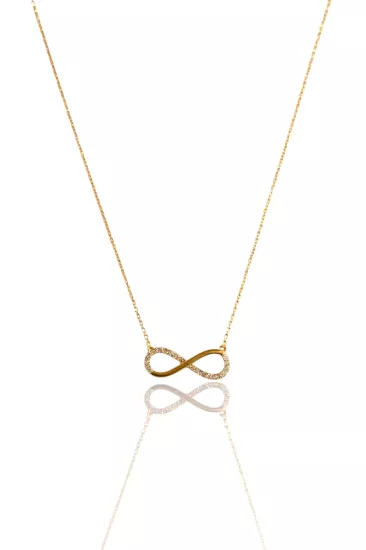 Altın Sonsuzluk Kolye Ucu ve Zinciri