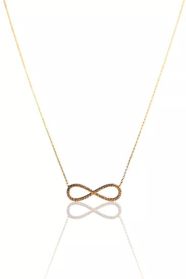 Altın Sonsuzluk Kolye Ucu ve Zinciri