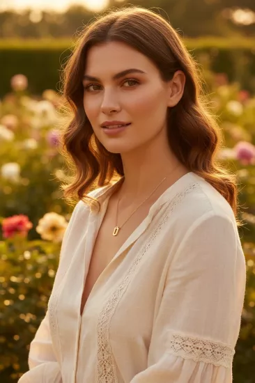 Altın 3 Boyutlu Ü Harfi ve Zinciri