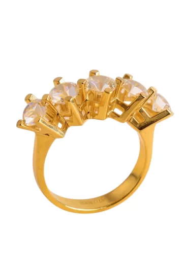 14 Ayar Altın Beştaş Yüzük