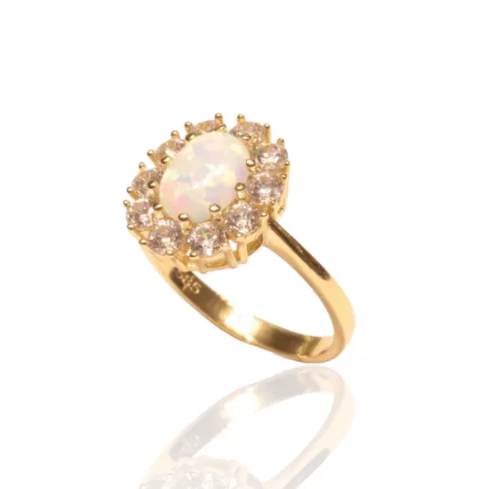 14 Ayar (585K) Altın Opal Taşlı Yüzük