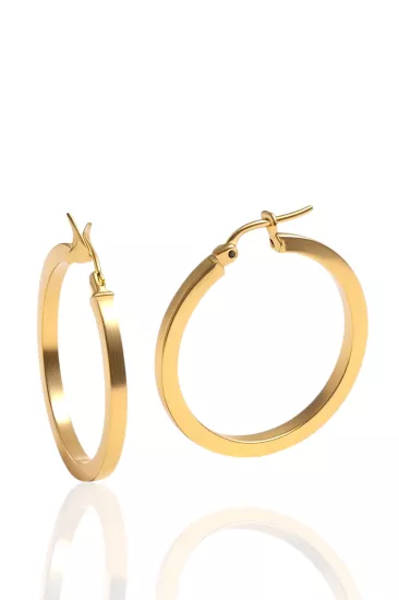 14 Ayar Altın Halka Küpe