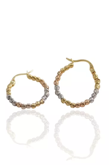 14 Ayar Altın Dorika Toplu Küpe