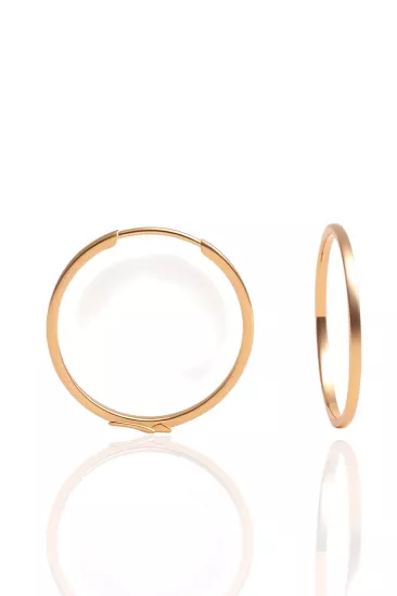 Altın Minimal Halka Küpe