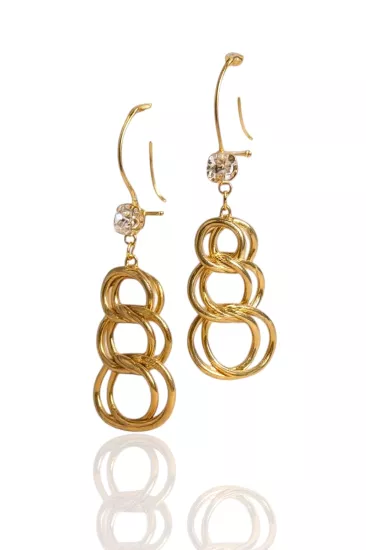 14 Ayar Uzay Yolu Model Altın Küpe