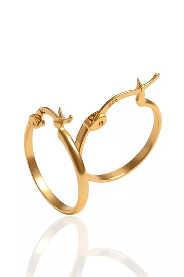 14 Ayar Altın Halka Küpe – 1,30 Gram | Zarif ve Şık Tasarım