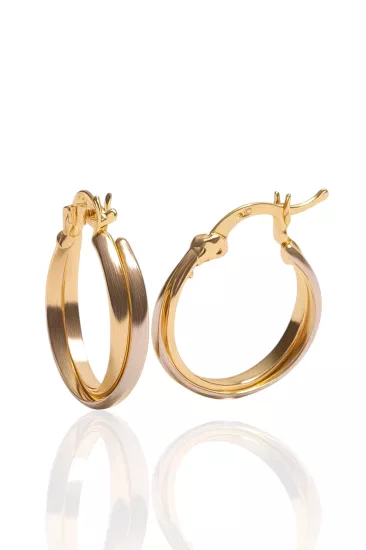 14 Ayar Altın Halka Küpe