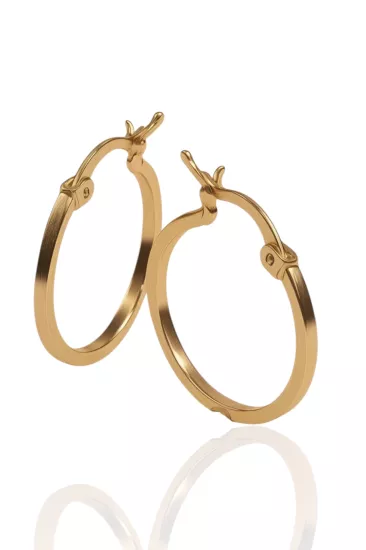 14 Ayar Altın Halka Küpe