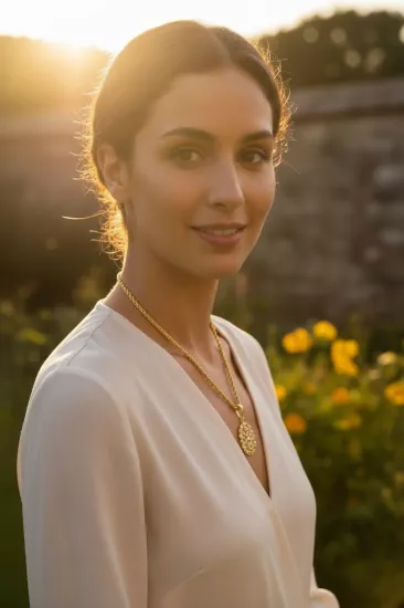  14 Ayar Altın Dorika Toplu Kolye Uclu Halat Zincir