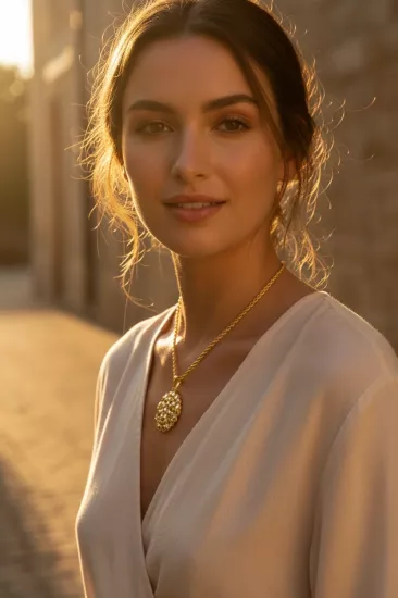  14 Ayar Altın Dorika Toplu Kolye Uclu Halat Zincir