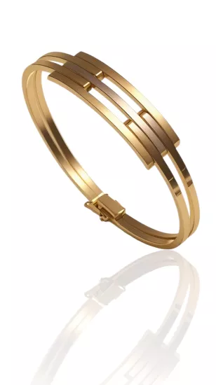  Altın Kaburga Kelepçe Bilezik