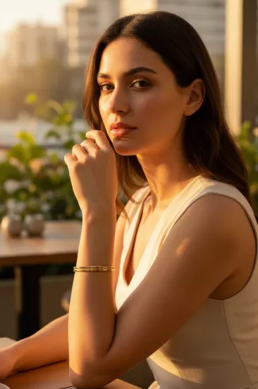 Altın İki Sıra Ajda Model Kelepçe Bilezik