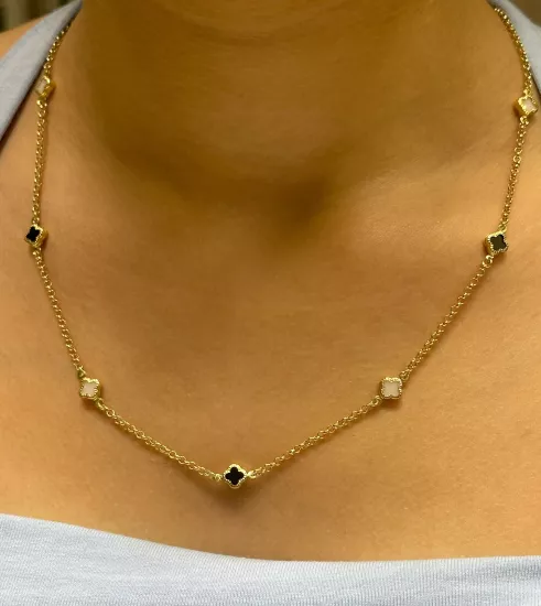 14 Ayar Altın Yonca Model Zincir –İstanbul Aynı Gün Teslimat