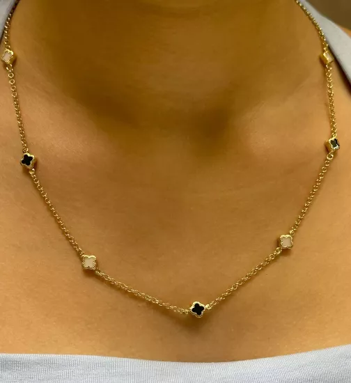 14 Ayar Altın Yonca Model Zincir –İstanbul Aynı Gün Teslimat