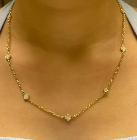 14 Ayar Altın Yonca Model Zincir – 4,20 Gram | 50 cm | İstanbul Aynı Gün Teslimat