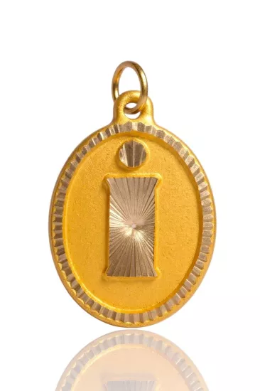 Altın Nostaljik İ Harfi