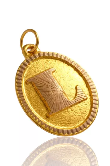 Altın Nostaljik L Harfi