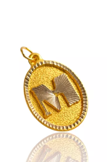 Altın Nostaljik M Harfi