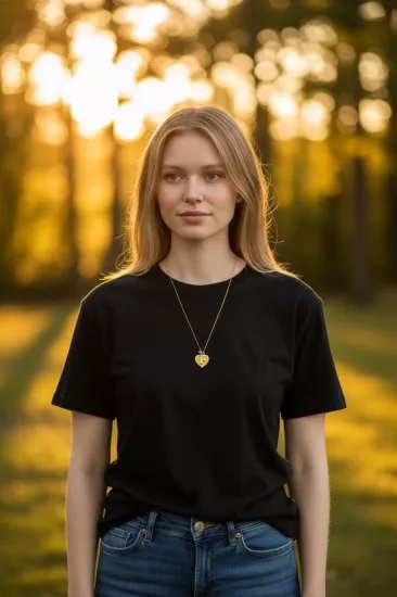 14 Ayar Altın P Harfli Aynalı Zincir