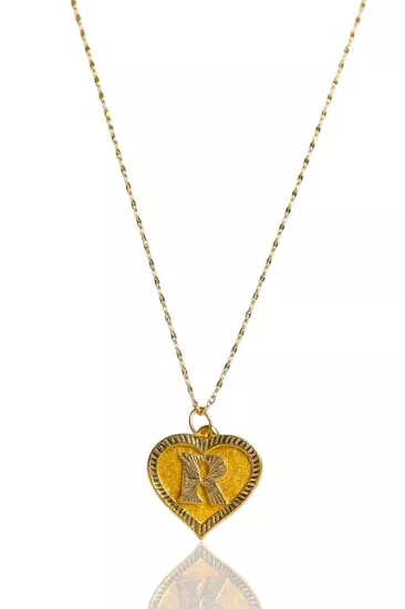 Altın R Harfli Aynalı Zincir