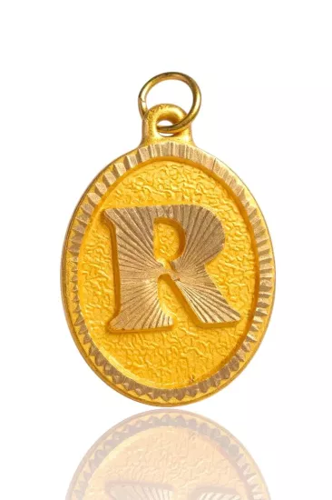 Altın Nostaljik R Harfi