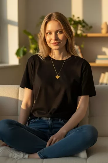 Altın T Harfli Aynalı Zincir