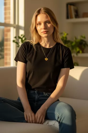 Altın V Harfli Aynalı Zincir