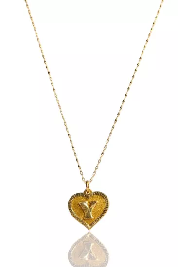 Altın Y Harfli Aynalı Zincir