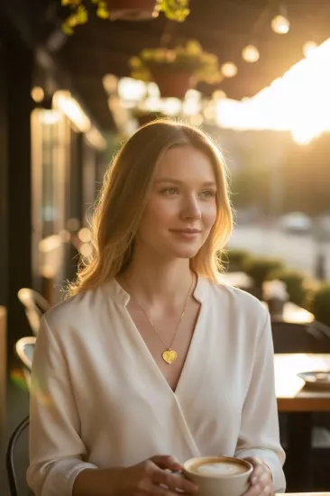 Altın Z Harfli Aynalı Zincir