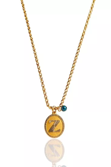 Altın Nostaljik Z Harfli Halat Zincir